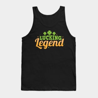 Lucking Legend Funny & Punny St Patricks Day Design Tank Top